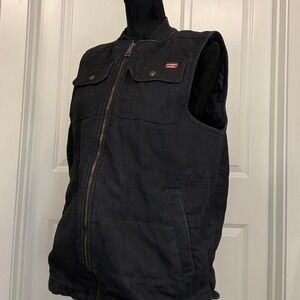 Wrangler Workwear Black Insulated Vest Men's M